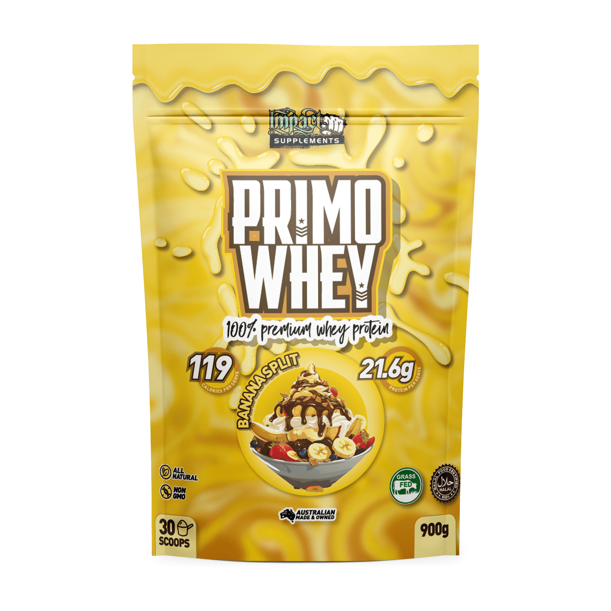 Impact Supplements Bananna Primo Whey - 100% Whey protein (WPC)