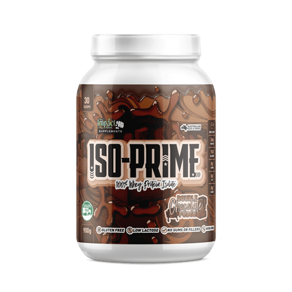 Impact Sports Nutrition Double Choc Fudge Iso-Prime -100% Whey Protein (WPI) 30 Serve