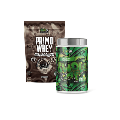 Impact Supplements Cookies and Cream / Blue Drops Primo AF Bundle